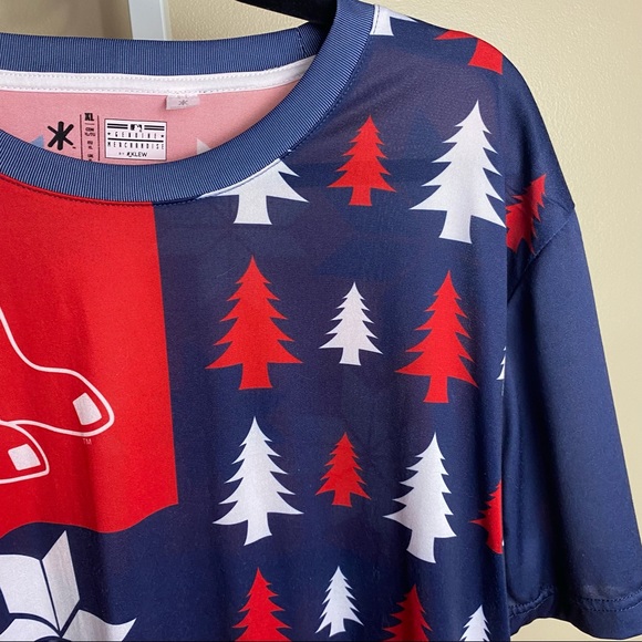 KLEW Boston Red Sox short-sleeve shirt, size XL, cool patterns on shirt - Picture 3 of 11